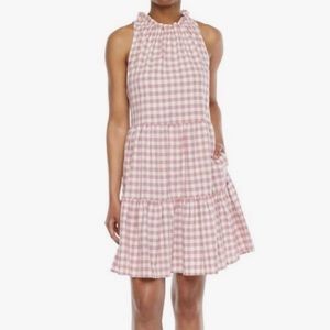 Pink plaid dress